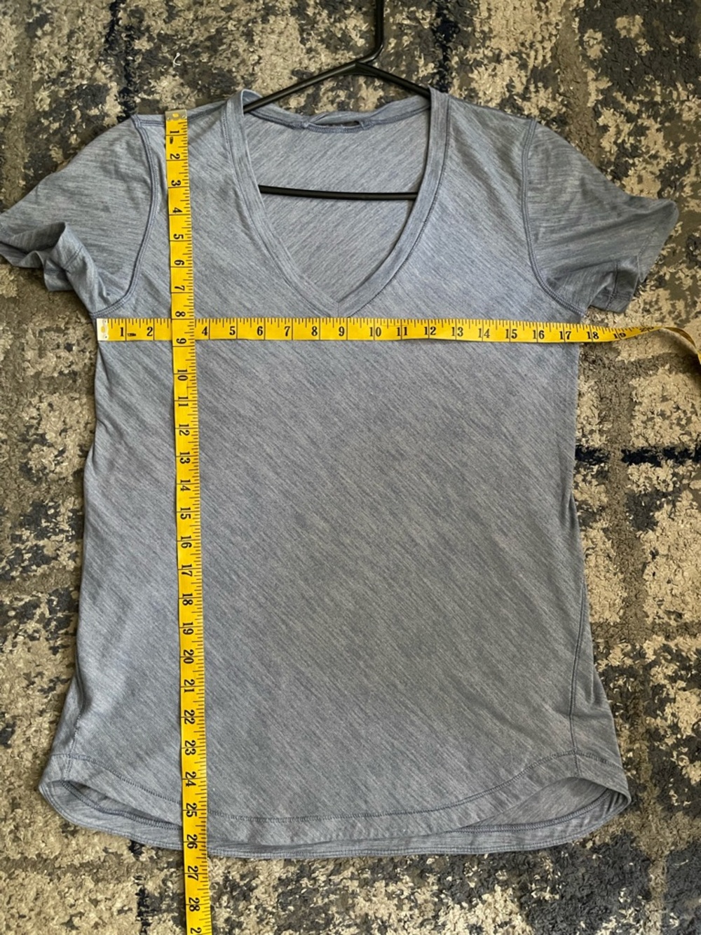 Lululemon Light Blue What The Sport V Neck Tee Size 8-10 - Picture 12 of 12